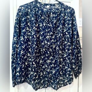💙💛 NWOT Old Navy LS Blouse
